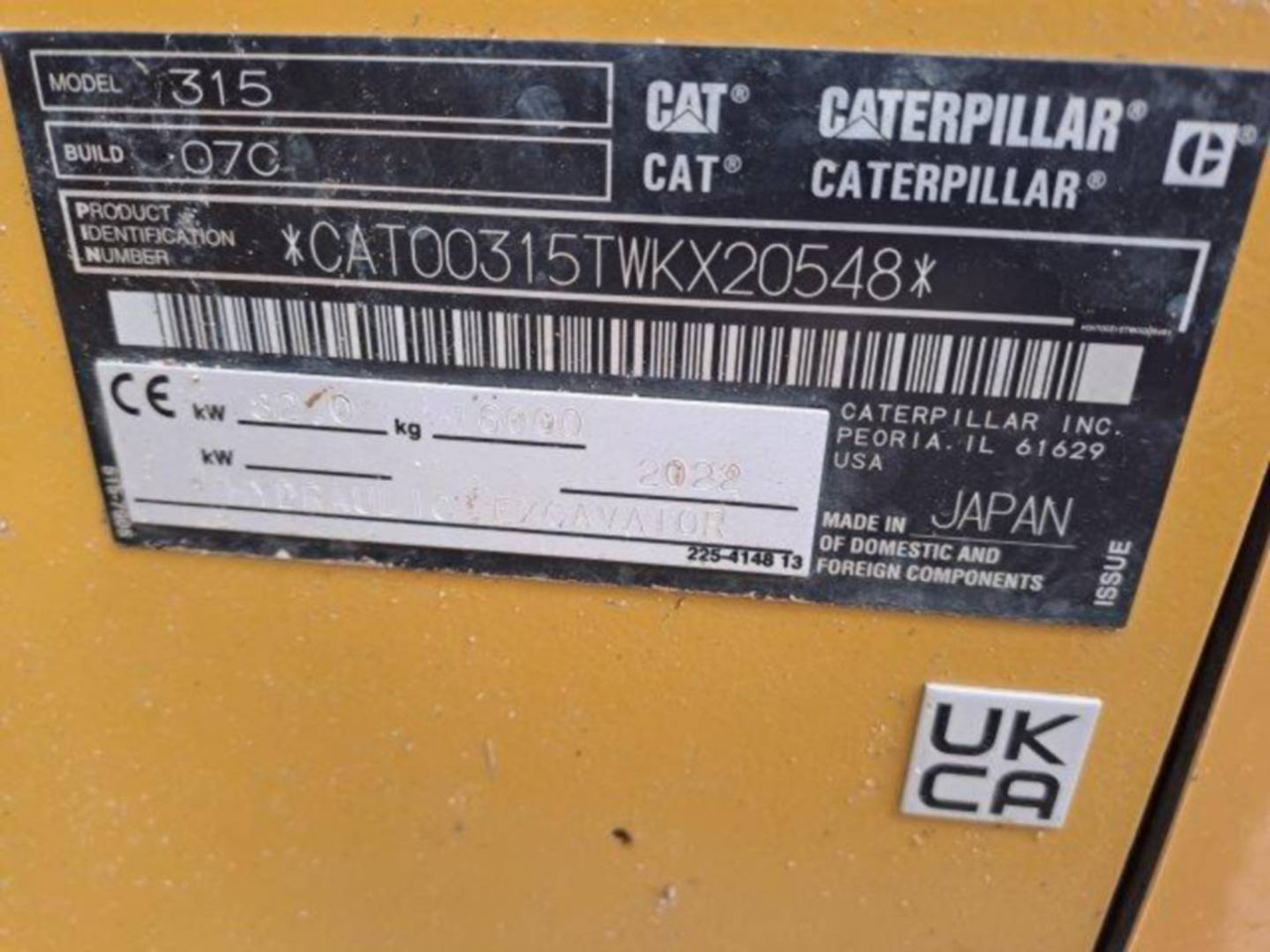 CAT 315 - Rupsgraafmachine: afbeelding 5 CAT 315 - Rupsgraafmachine: afbeelding 5