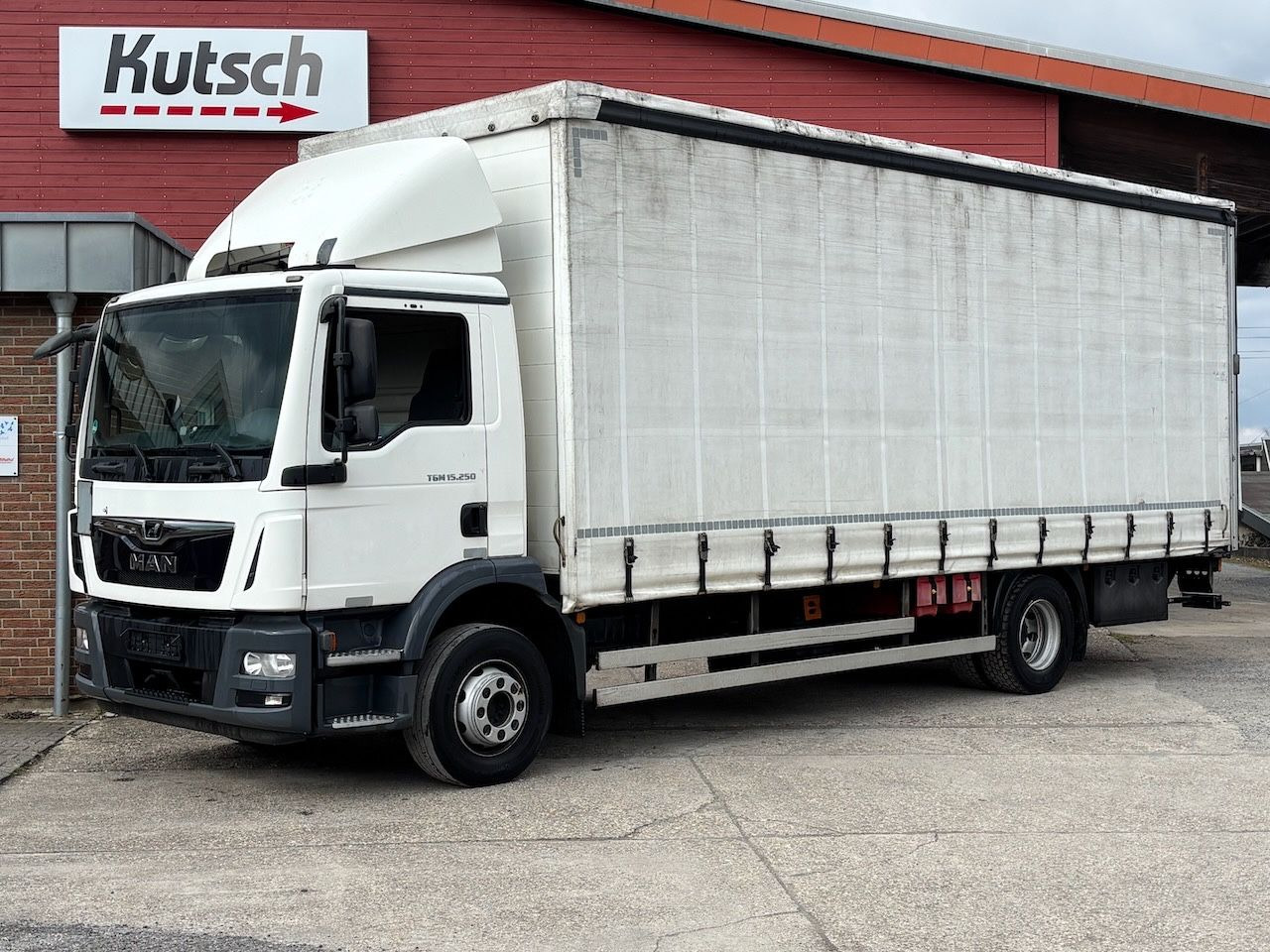 MAN TGM 15.250 BL Pritsche/Lbw, Edscha, - Schuifzeilen vrachtwagen: afbeelding 1 MAN TGM 15.250 BL Pritsche/Lbw, Edscha, - Schuifzeilen vrachtwagen: afbeelding 1