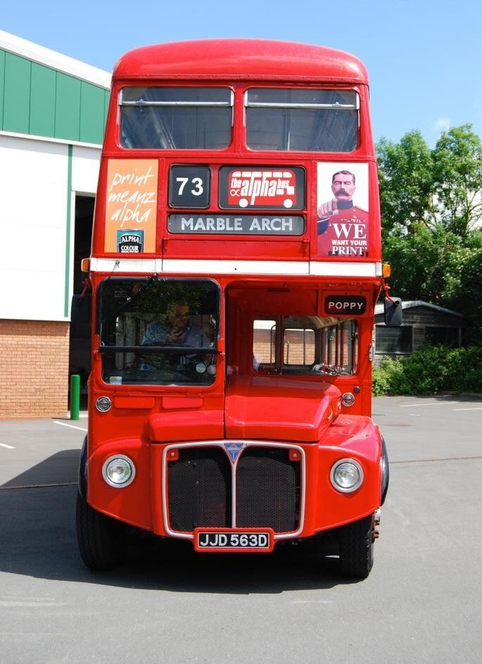Dubbeldeksbus British Bus Sightseeing Routemaster Nostalgic Heritage Classic Vintage: afbeelding 1