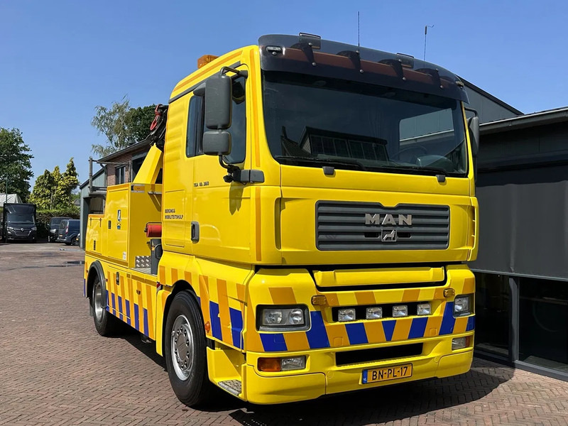 MAN TGA 18.360 Takelwagen Palfinger Kraan Falkom Brill - Bergingsvoertuig: afbeelding 1 MAN TGA 18.360 Takelwagen Palfinger Kraan Falkom Brill - Bergingsvoertuig: afbeelding 1