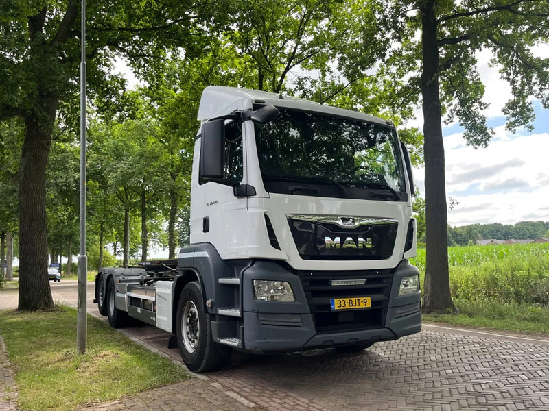 MAN TGS 26.420 container systeem met kabels - Containertransporter/ Wissellaadbak vrachtwagen: afbeelding 1 MAN TGS 26.420 container systeem met kabels - Containertransporter/ Wissellaadbak vrachtwagen: afbeelding 1