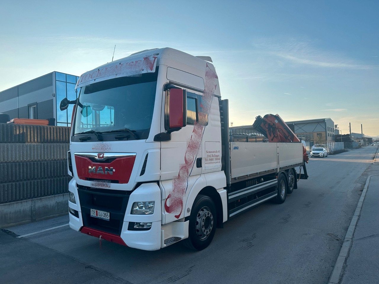 MAN TGX 26.440 6X2 Intarder ATLAS 165 - Vrachtwagen met open laadbak, Kraanwagen: afbeelding 2 MAN TGX 26.440 6X2 Intarder ATLAS 165 - Vrachtwagen met open laadbak, Kraanwagen: afbeelding 2