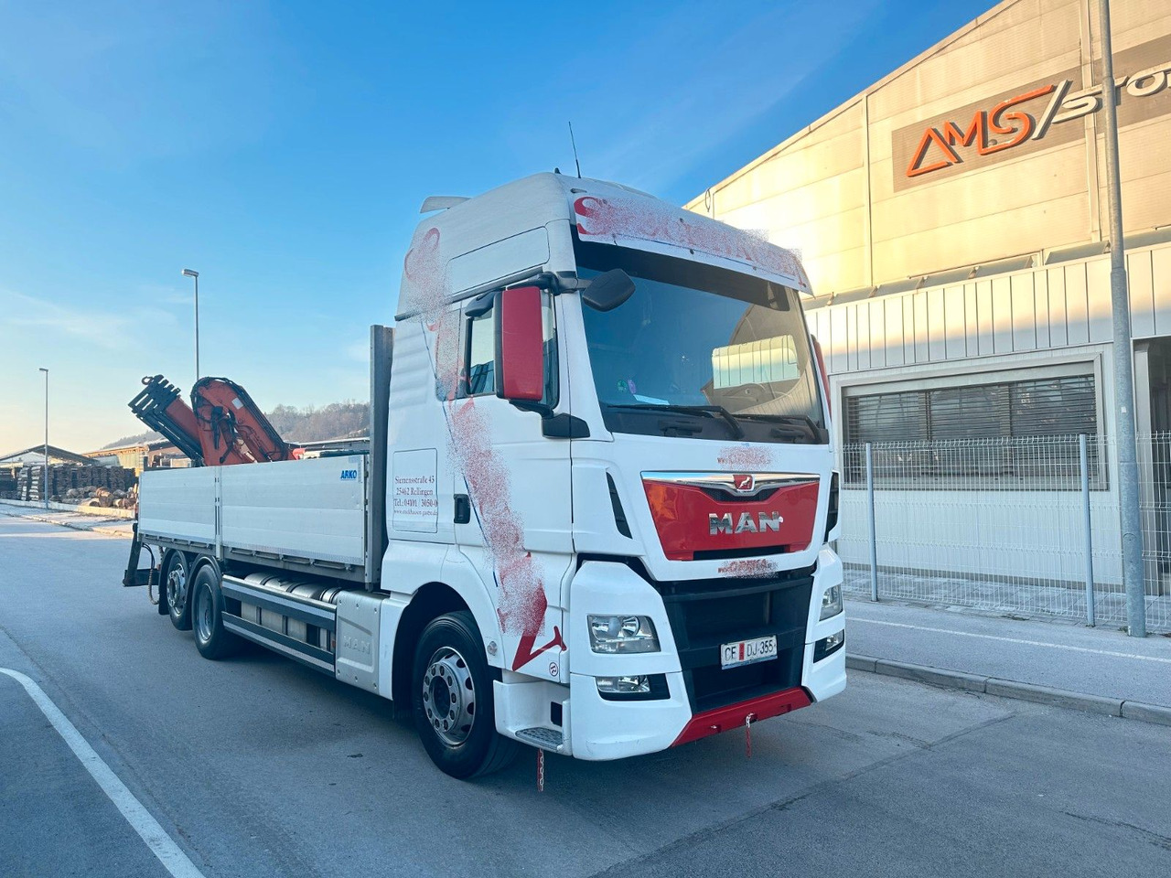 MAN TGX 26.440 6X2 Intarder ATLAS 165 - Vrachtwagen met open laadbak, Kraanwagen: afbeelding 1 MAN TGX 26.440 6X2 Intarder ATLAS 165 - Vrachtwagen met open laadbak, Kraanwagen: afbeelding 1