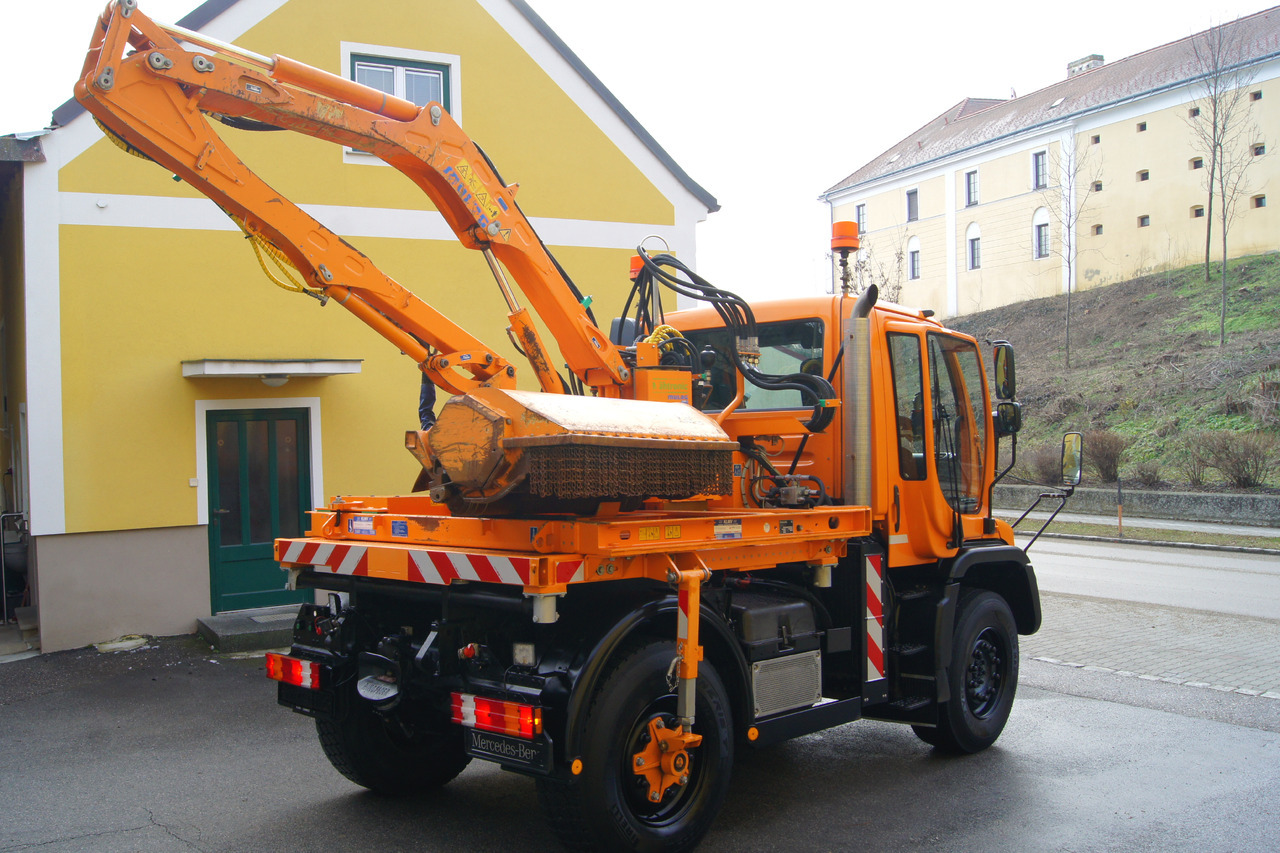Gemeentelijke machine/ Speciaal UNIMOG Unimog U 400/TÜV/Hydrostat/Mähtür +MULAG MHU 800: afbeelding 6