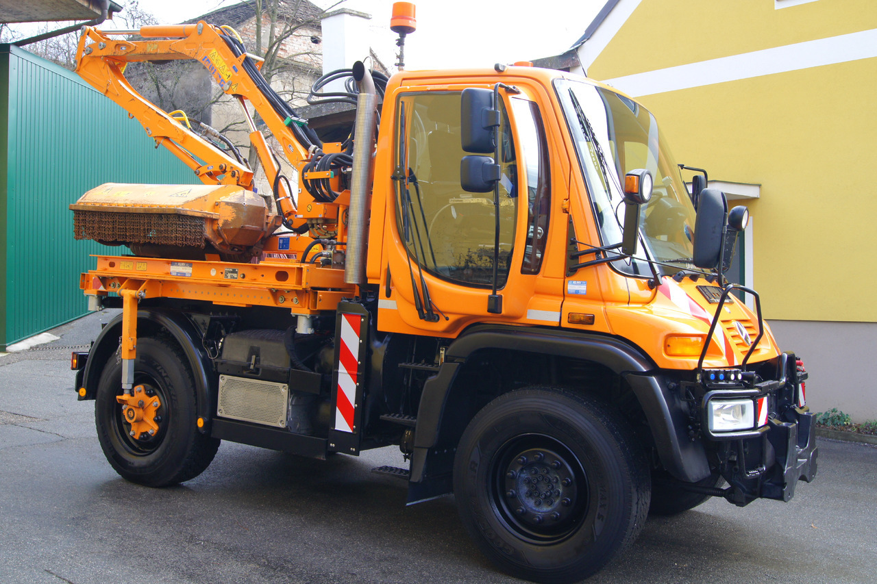 Gemeentelijke machine/ Speciaal UNIMOG Unimog U 400/TÜV/Hydrostat/Mähtür +MULAG MHU 800: afbeelding 8