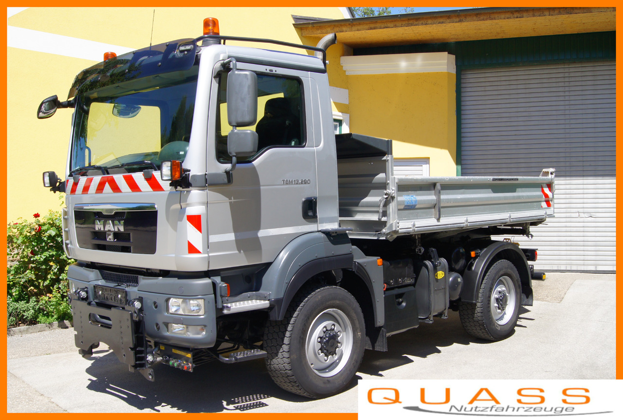 MAN TGM 13.290/4x4/TÜV/Euro 5/einzelbereift/Winterdienst - Kipper vrachtwagen: afbeelding 1 MAN TGM 13.290/4x4/TÜV/Euro 5/einzelbereift/Winterdienst - Kipper vrachtwagen: afbeelding 1