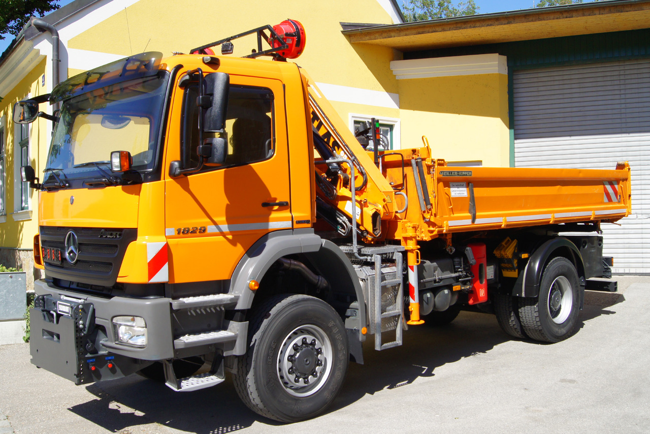 MERCEDES-BENZ AXOR 1829 4x4/EURO 5/ATLAS 65.2/MEILLER/Winterdienst - Kraanwagen: afbeelding 2 MERCEDES-BENZ AXOR 1829 4x4/EURO 5/ATLAS 65.2/MEILLER/Winterdienst - Kraanwagen: afbeelding 2