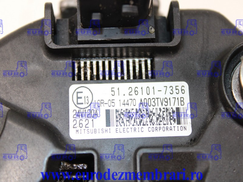 ALTERNATOR MAN TGX TG3 51.26101.7356, 51.26101.7348, 51.26101.7337 - Dynamo voor Vrachtwagen: afbeelding 2 ALTERNATOR MAN TGX TG3 51.26101.7356, 51.26101.7348, 51.26101.7337 - Dynamo voor Vrachtwagen: afbeelding 2