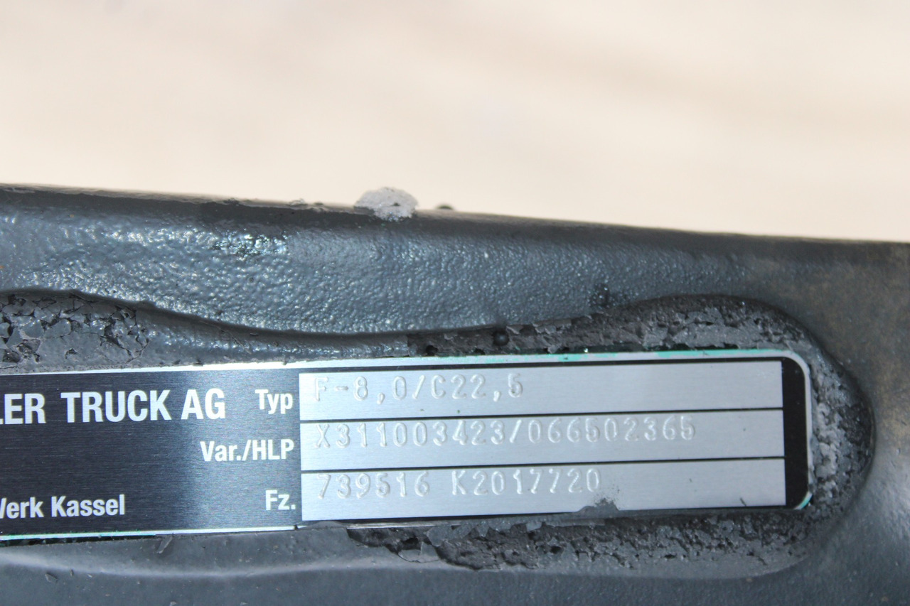 AXA FATA F-8,0-C22,5 MERCEDES AROCS A9603312901, X311003423, 066502365 - Vooras voor Vrachtwagen: afbeelding 3 AXA FATA F-8,0-C22,5 MERCEDES AROCS A9603312901, X311003423, 066502365 - Vooras voor Vrachtwagen: afbeelding 3