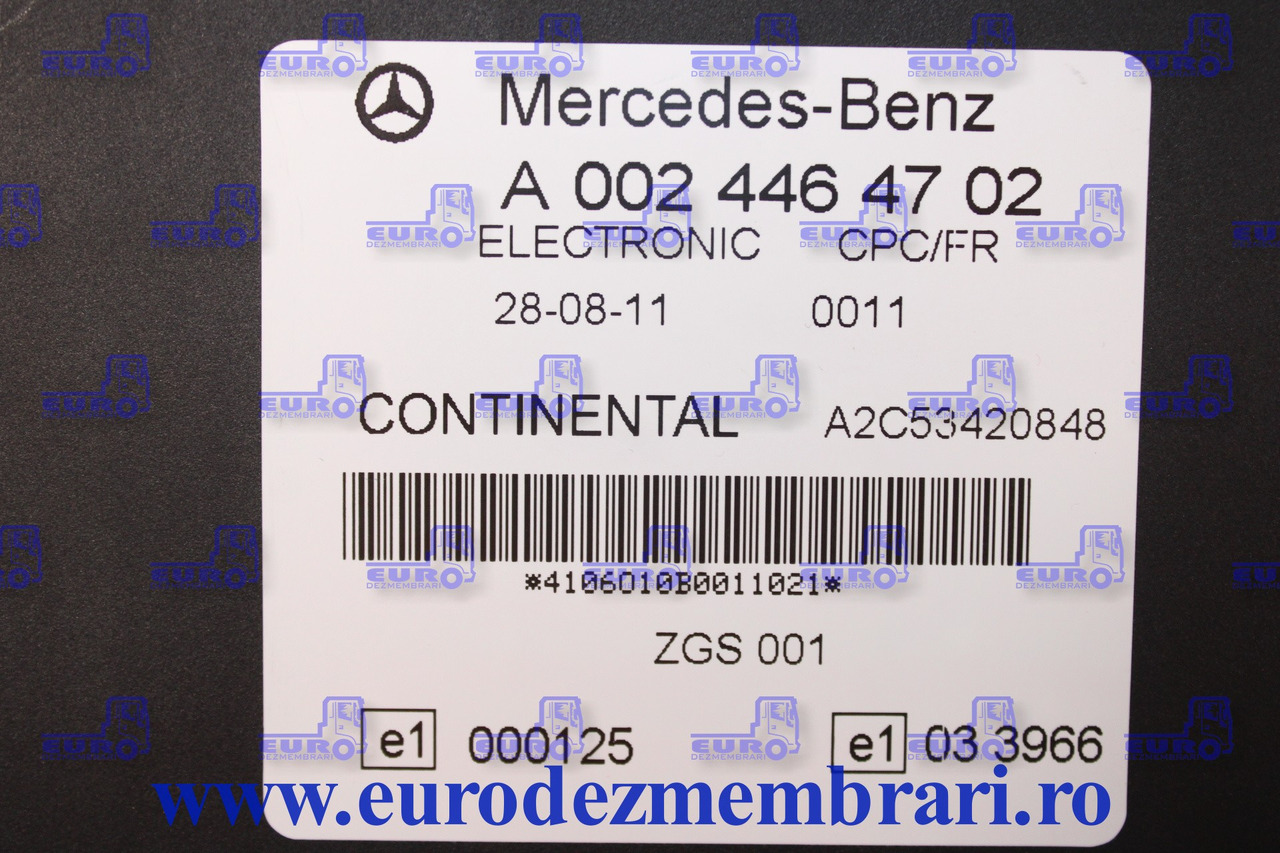 CALCULATOR CPC-FR MERCEDES ACTROS MP3 A0024464702 - ECU voor Vrachtwagen: afbeelding 3 CALCULATOR CPC-FR MERCEDES ACTROS MP3 A0024464702 - ECU voor Vrachtwagen: afbeelding 3