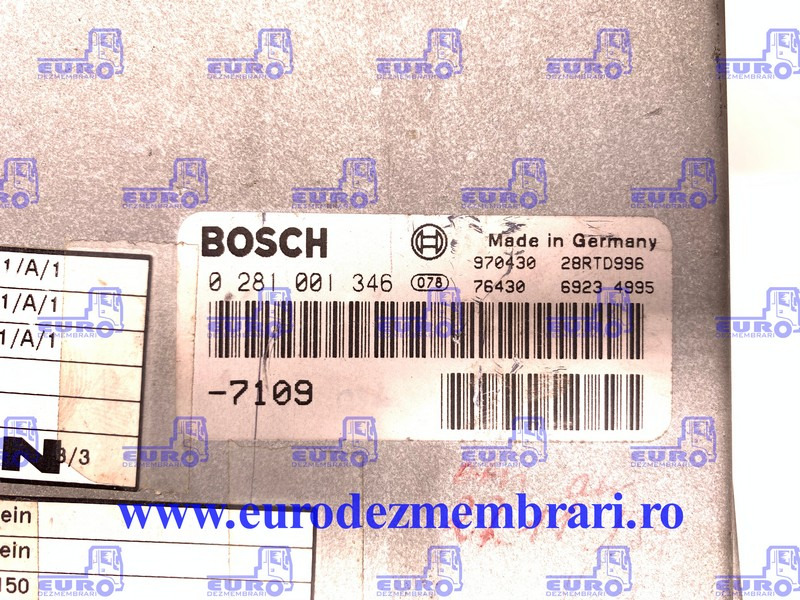 CALCULATOR MOTOR MAN 3 SILENT 0281001346 - ECU voor Vrachtwagen: afbeelding 2 CALCULATOR MOTOR MAN 3 SILENT 0281001346 - ECU voor Vrachtwagen: afbeelding 2