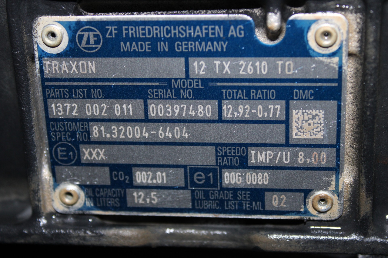 CUTIE DE VITEZE MAN TGS 8*4 TRAXON 12 TX 2610 TO 81.32004.6404 R12.92-0.77 AUTOMATA FATA RETARDER - Versnellingsbak voor Vrachtwagen: afbeelding 5 CUTIE DE VITEZE MAN TGS 8*4 TRAXON 12 TX 2610 TO 81.32004.6404 R12.92-0.77 AUTOMATA FATA RETARDER - Versnellingsbak voor Vrachtwagen: afbeelding 5