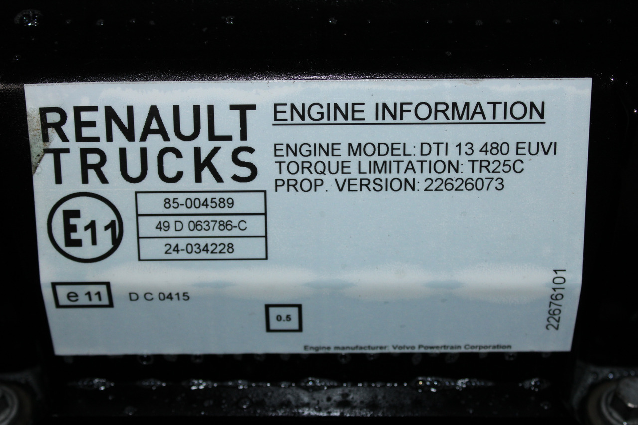 MOTOR RENAULT T DTI13 480CP EURO 6 22626073 - Motor voor Vrachtwagen: afbeelding 5 MOTOR RENAULT T DTI13 480CP EURO 6 22626073 - Motor voor Vrachtwagen: afbeelding 5