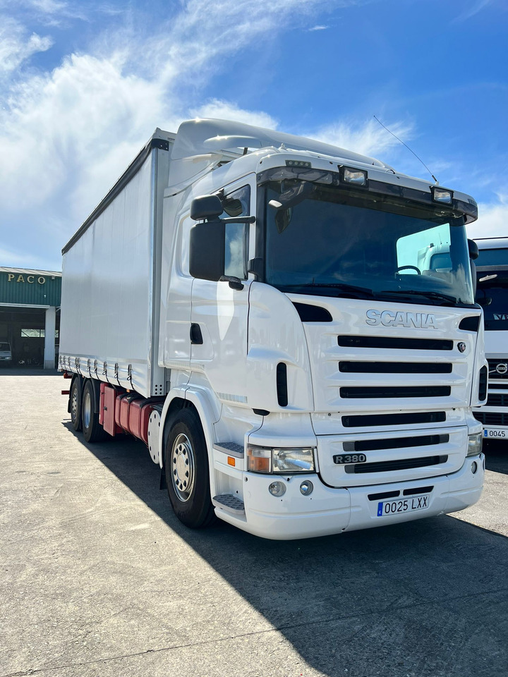 CAMION SCANIA 380 CON CARRETILLA MOFFET M4 - Schuifzeilen vrachtwagen: afbeelding 2 CAMION SCANIA 380 CON CARRETILLA MOFFET M4 - Schuifzeilen vrachtwagen: afbeelding 2