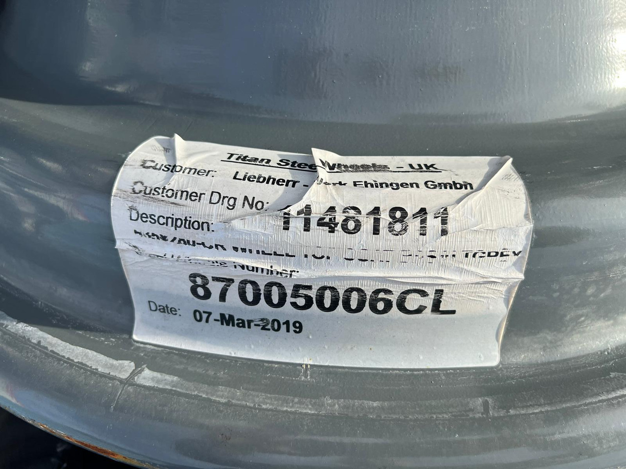 Liebherr Zubehör = Stahlfelgen für LTM Mobilkräne ab Baujahr 2016 - Typ 25-11.00/1,7 - Mobiele kraan: afbeelding 5 Liebherr Zubehör = Stahlfelgen für LTM Mobilkräne ab Baujahr 2016 - Typ 25-11.00/1,7 - Mobiele kraan: afbeelding 5