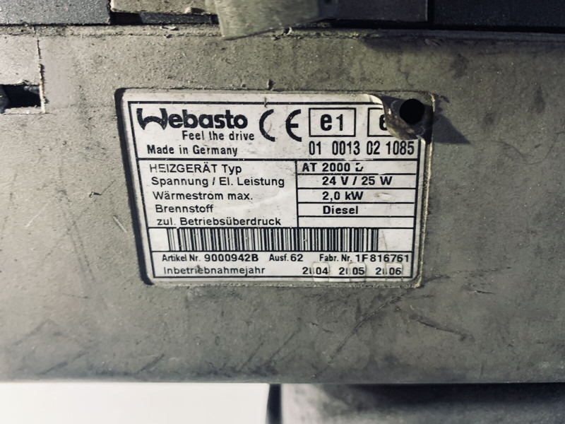 Mercedes-Benz ACTROS - Verwarming/ Ventilatie: afbeelding 2 Mercedes-Benz ACTROS - Verwarming/ Ventilatie: afbeelding 2