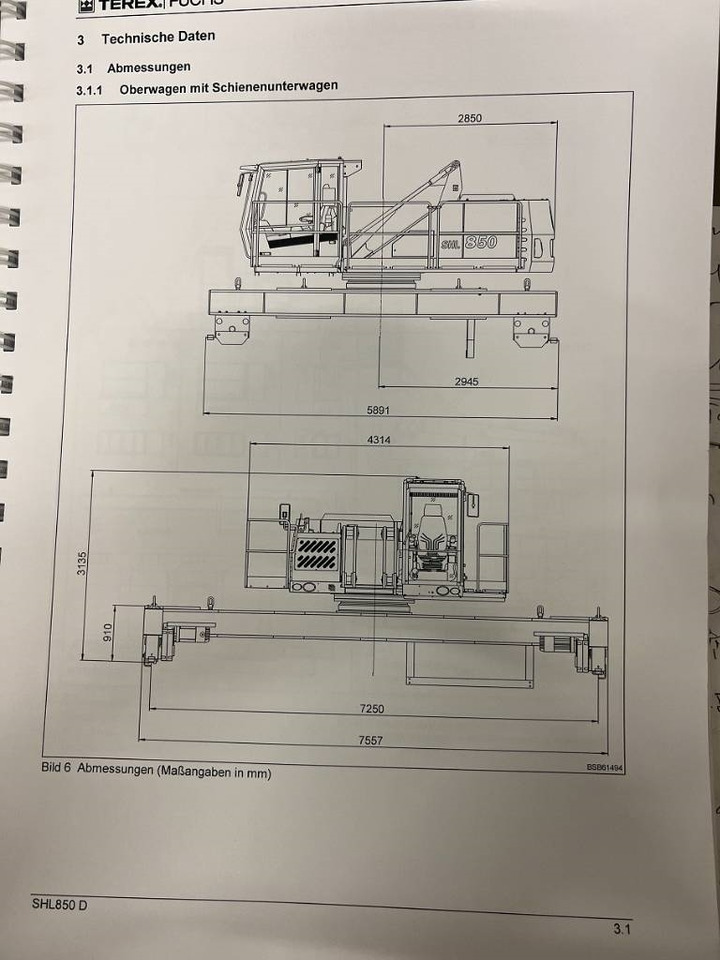 Fuchs SHL 850D ELECTRO - Overslagkraan: afbeelding 3 Fuchs SHL 850D ELECTRO - Overslagkraan: afbeelding 3