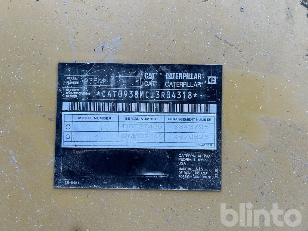 Wiellader CAT 938M Lång bom: afbeelding 39