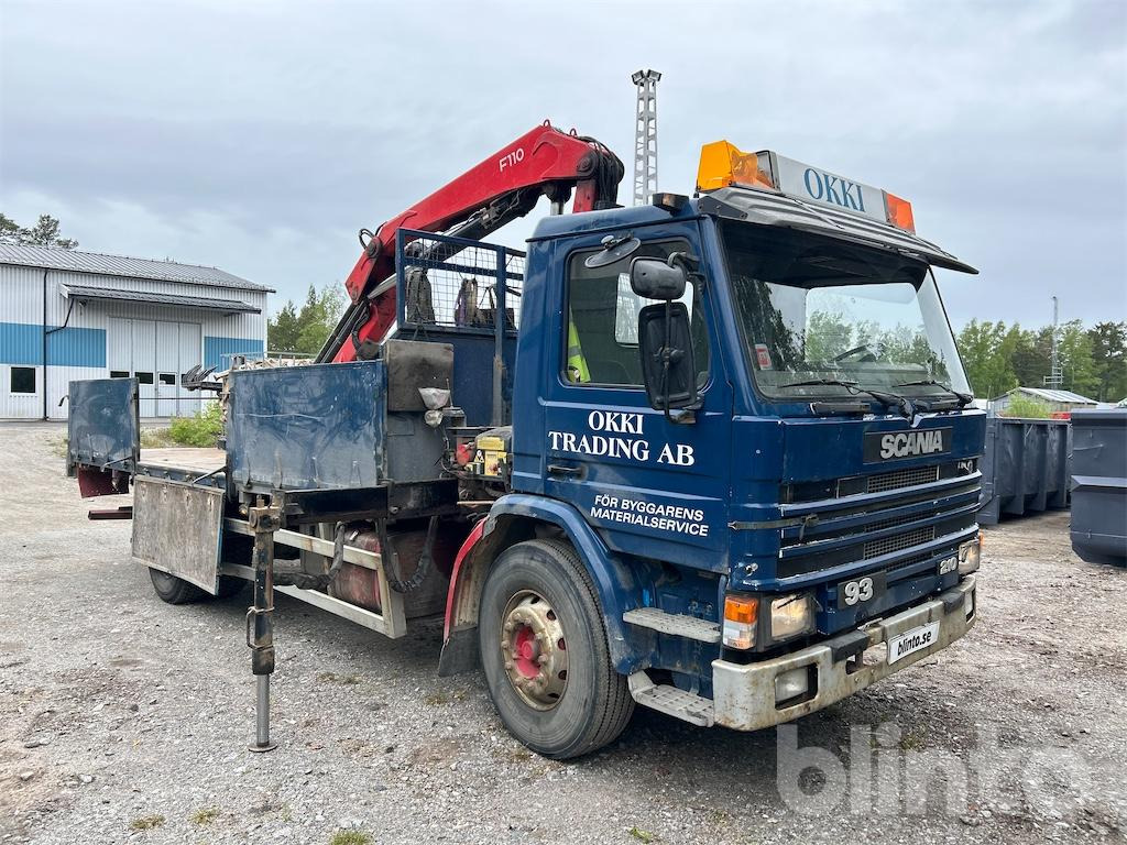 SCANIA G93ML4X2L 21050 / Med Fassi F110 från 2008 - Vrachtwagen met open laadbak, Kraanwagen: afbeelding 4 SCANIA G93ML4X2L 21050 / Med Fassi F110 från 2008 - Vrachtwagen met open laadbak, Kraanwagen: afbeelding 4