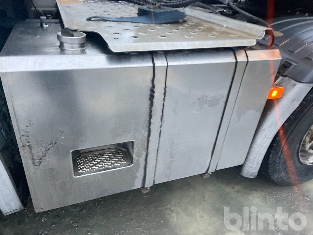 Trekker, Open bak met boorden oplegger SCANIA R124LA6X2/4 NA med trailer: afbeelding 12