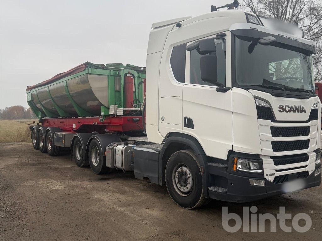 SCANIA R580 B6X2NB - Trekker, Kipper oplegger: afbeelding 3 SCANIA R580 B6X2NB - Trekker, Kipper oplegger: afbeelding 3
