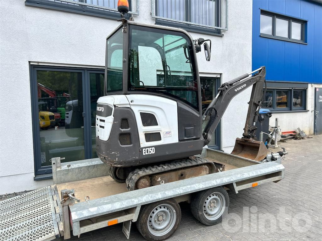 Mit Tandemanhänger (Volvo EC15D / Vlemmix) - Minigraafmachine: afbeelding 3 Mit Tandemanhänger (Volvo EC15D / Vlemmix) - Minigraafmachine: afbeelding 3
