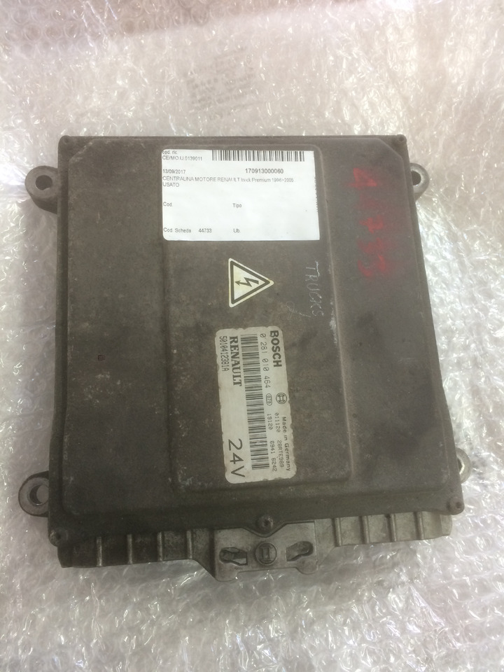 CENTRALINA MOTORE EDC - RENAULT PREMIUM - RIF. RENAULT 5010412381A - RIF. BOSCH 0281010464 - ECU: afbeelding 1 CENTRALINA MOTORE EDC - RENAULT PREMIUM - RIF. RENAULT 5010412381A - RIF. BOSCH 0281010464 - ECU: afbeelding 1
