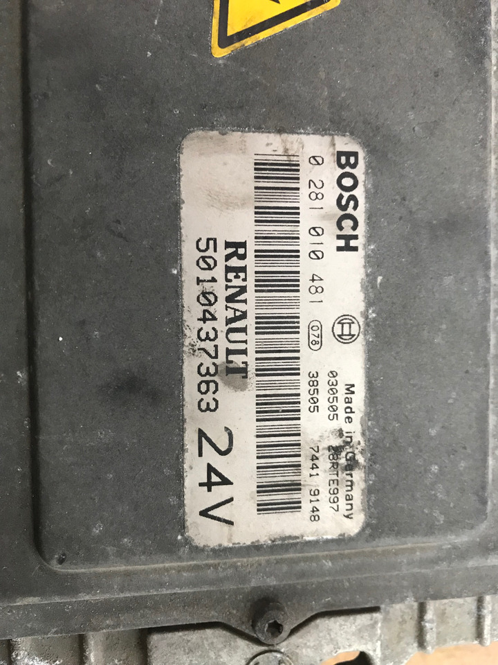 CENTRALINA MOTORE EDC - RIF. RENAULT 5010437363 - RIF. BOSCH 0281010481 - ECU: afbeelding 2 CENTRALINA MOTORE EDC - RIF. RENAULT 5010437363 - RIF. BOSCH 0281010481 - ECU: afbeelding 2