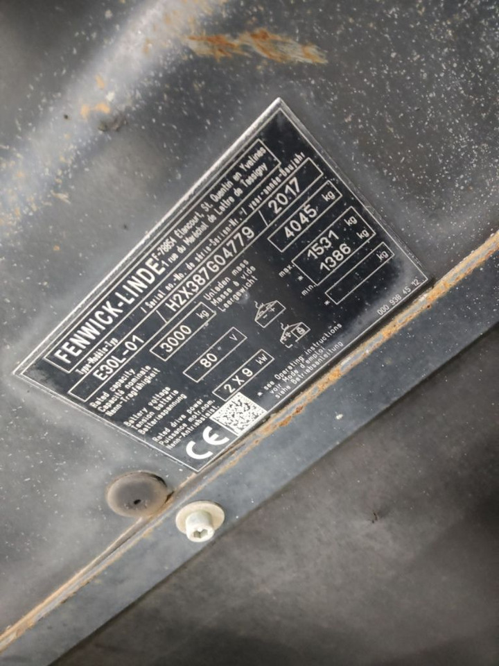 Linde E30L-01 - Elektrische heftruck: afbeelding 5 Linde E30L-01 - Elektrische heftruck: afbeelding 5