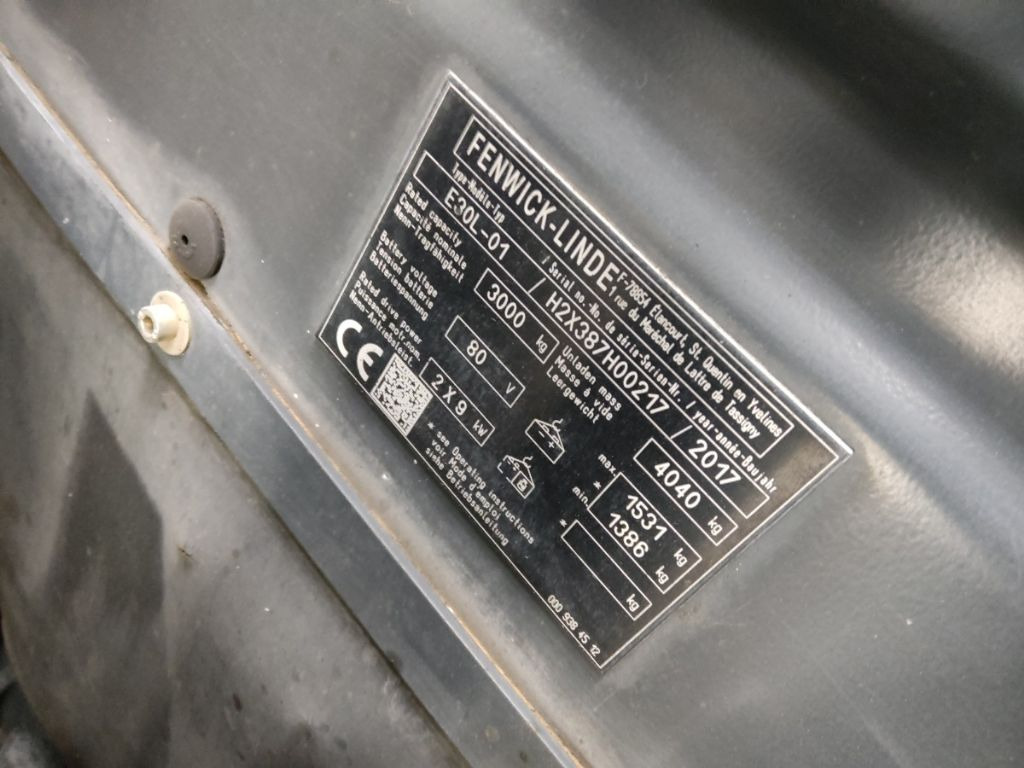 Linde E30L-01 - Elektrische heftruck: afbeelding 5 Linde E30L-01 - Elektrische heftruck: afbeelding 5