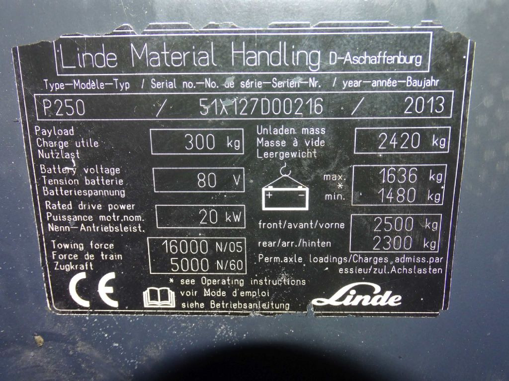 Linde P250 - Elektrische trekker: afbeelding 5 Linde P250 - Elektrische trekker: afbeelding 5