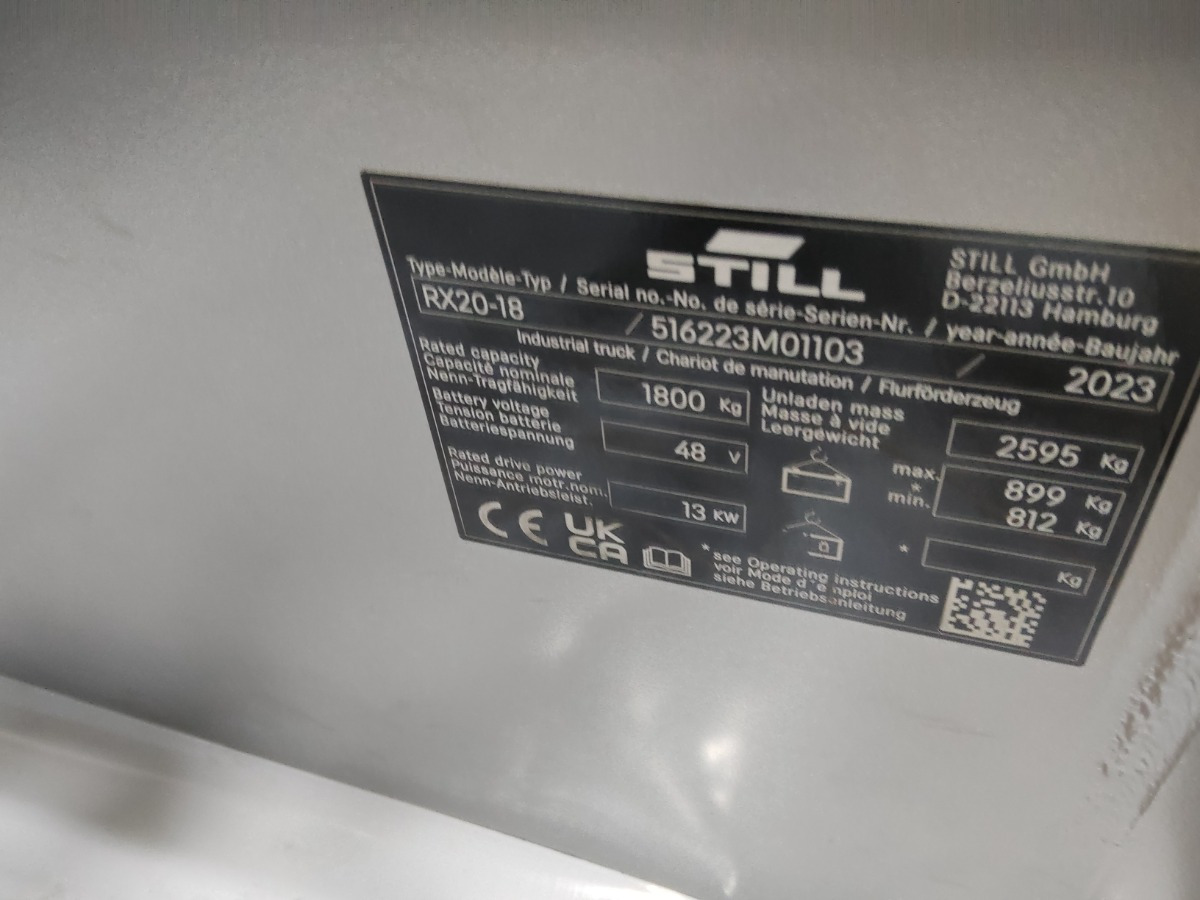 Still RX20-18 - Elektrische heftruck: afbeelding 5 Still RX20-18 - Elektrische heftruck: afbeelding 5
