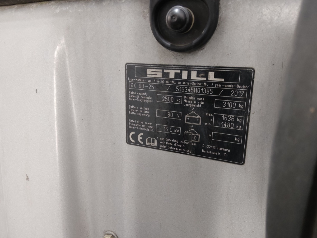 Still RX60-25 - Elektrische heftruck: afbeelding 5 Still RX60-25 - Elektrische heftruck: afbeelding 5