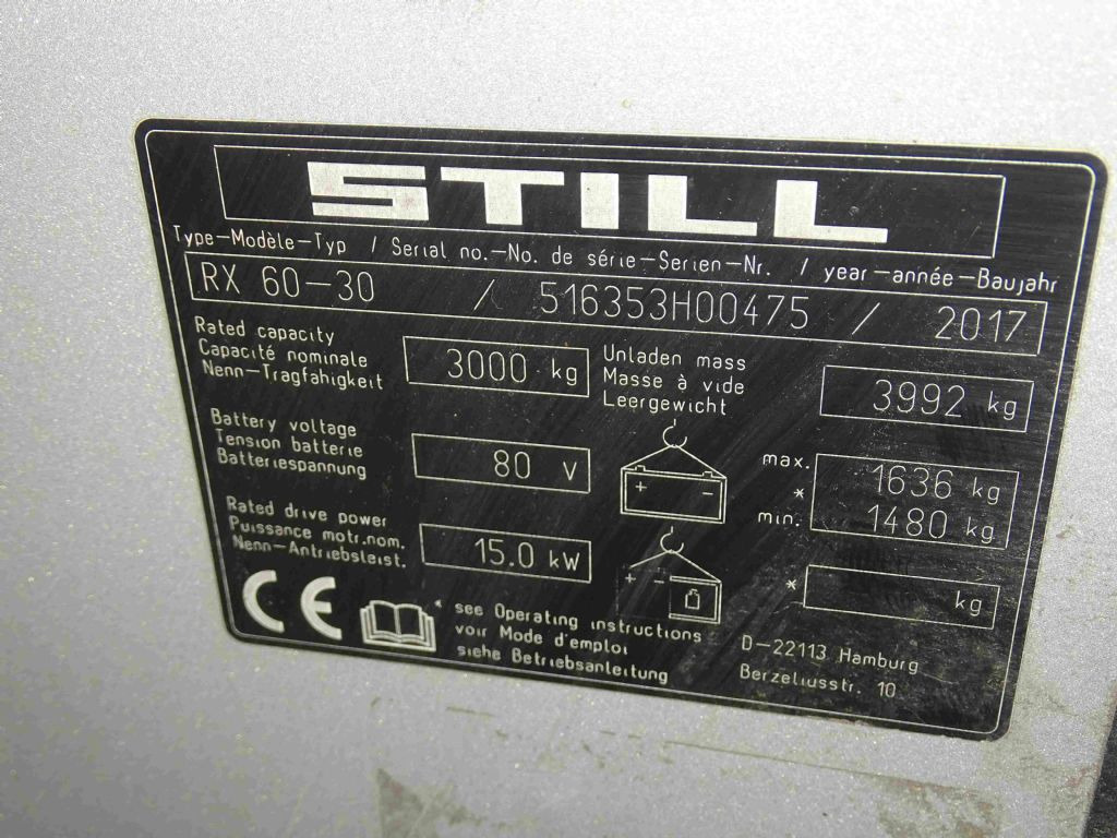 Still RX60-30 - Elektrische heftruck: afbeelding 5 Still RX60-30 - Elektrische heftruck: afbeelding 5