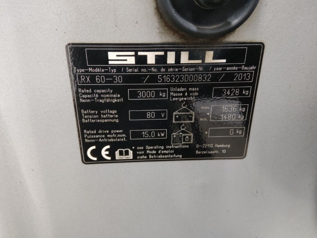 Still RX60-30 - Elektrische heftruck: afbeelding 5 Still RX60-30 - Elektrische heftruck: afbeelding 5