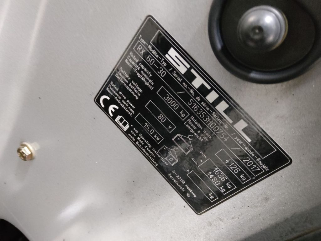 Still RX60-30 - Elektrische heftruck: afbeelding 5 Still RX60-30 - Elektrische heftruck: afbeelding 5