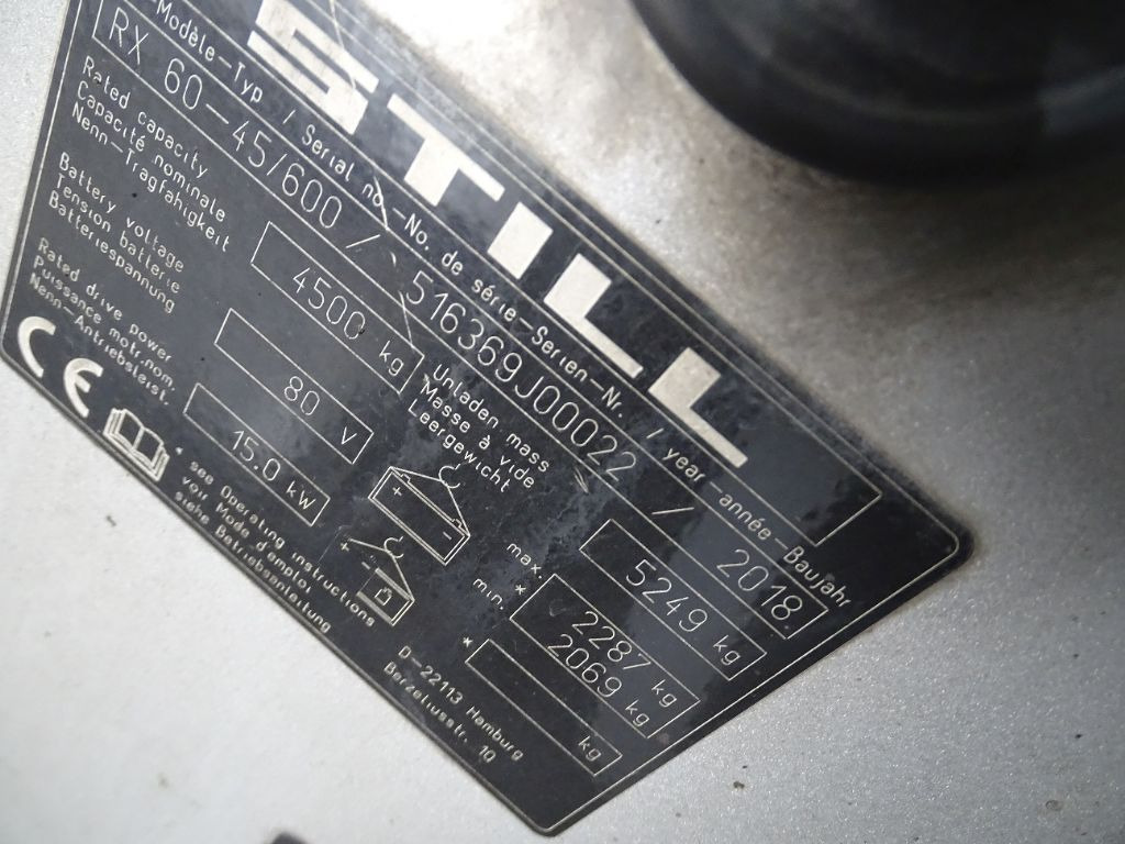Still RX60-45/600 - Elektrische heftruck: afbeelding 5 Still RX60-45/600 - Elektrische heftruck: afbeelding 5