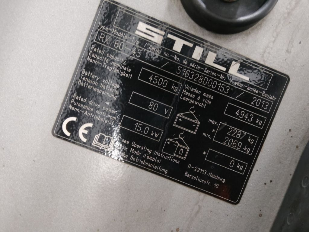 Still RX60-45 - Elektrische heftruck: afbeelding 5 Still RX60-45 - Elektrische heftruck: afbeelding 5