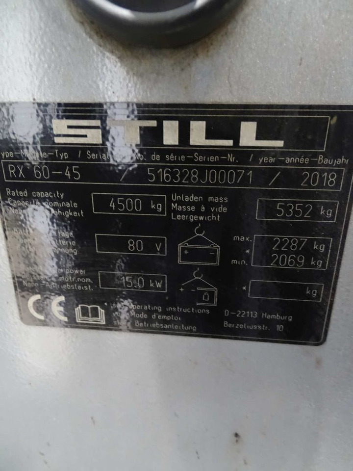 Still RX60-45 - Elektrische heftruck: afbeelding 5 Still RX60-45 - Elektrische heftruck: afbeelding 5