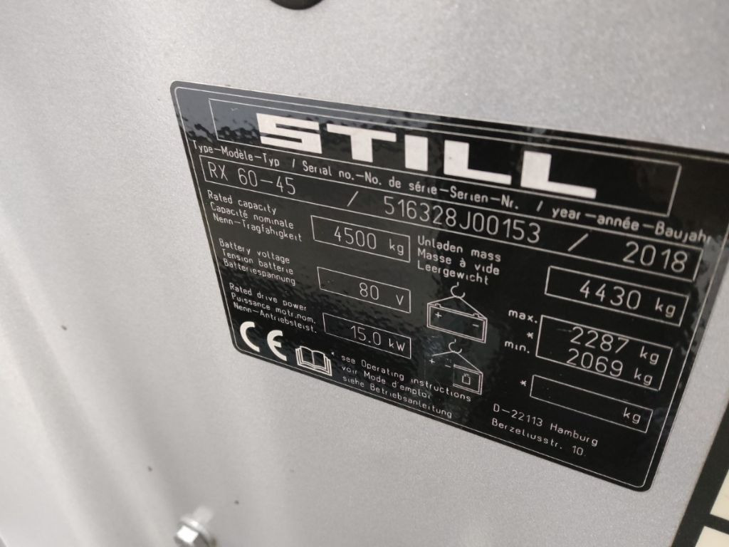 Still RX60-45 - Elektrische heftruck: afbeelding 5 Still RX60-45 - Elektrische heftruck: afbeelding 5