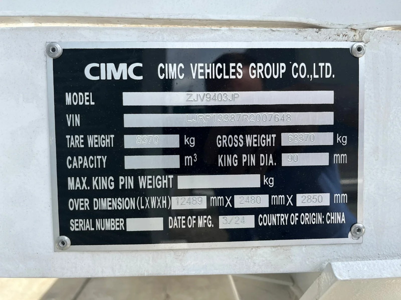 Nieuw Open bak met boorden oplegger CIMC 3-axle Flatbed Semi-Trailer: afbeelding 18