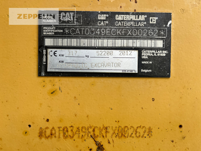 Cat 349EL - Rupsgraafmachine: afbeelding 2 Cat 349EL - Rupsgraafmachine: afbeelding 2