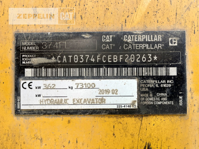 Cat 374FL - Rupsgraafmachine: afbeelding 2 Cat 374FL - Rupsgraafmachine: afbeelding 2