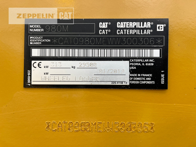 Cat 980M - Wiellader: afbeelding 2 Cat 980M - Wiellader: afbeelding 2