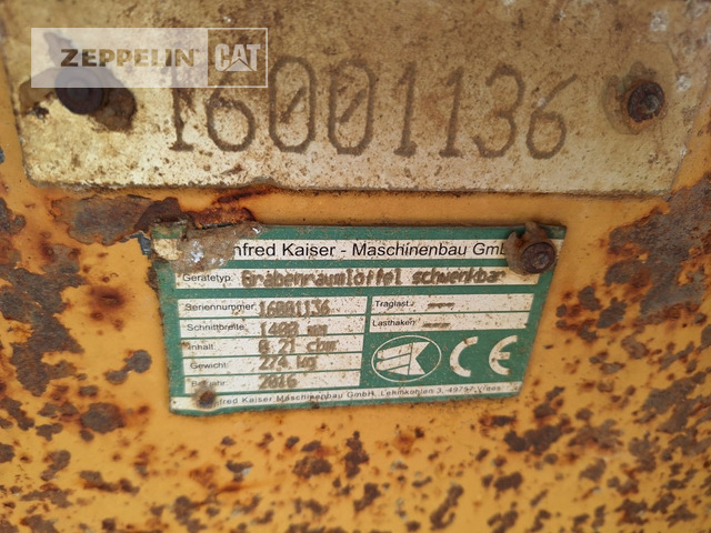 Cat GLV1400 CW10 - Graafbak voor Bouwmachine: afbeelding 5 Cat GLV1400 CW10 - Graafbak voor Bouwmachine: afbeelding 5