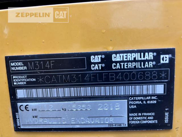 Cat M314F - Mobiele graafmachine: afbeelding 2 Cat M314F - Mobiele graafmachine: afbeelding 2