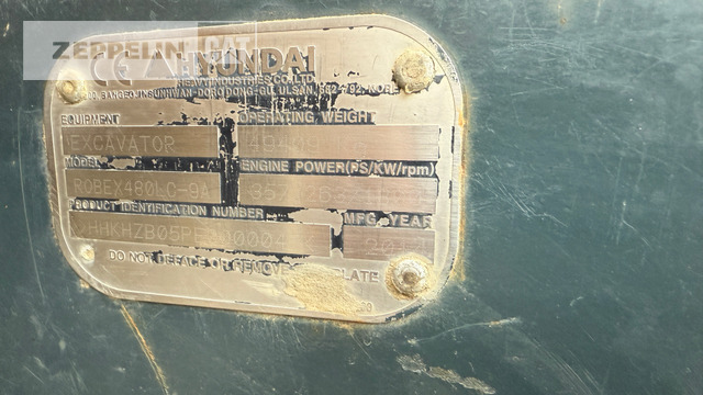 Hyundai R480LC-9 - Rupsgraafmachine: afbeelding 5 Hyundai R480LC-9 - Rupsgraafmachine: afbeelding 5