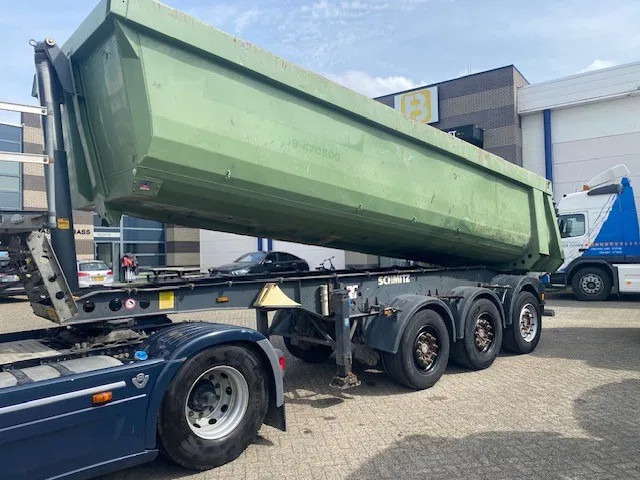 Schmitz Cargobull stalen kipper, 28 cub ,3 asser SKI 24 7.2 - Kipper oplegger: afbeelding 1 Schmitz Cargobull stalen kipper, 28 cub ,3 asser SKI 24 7.2 - Kipper oplegger: afbeelding 1