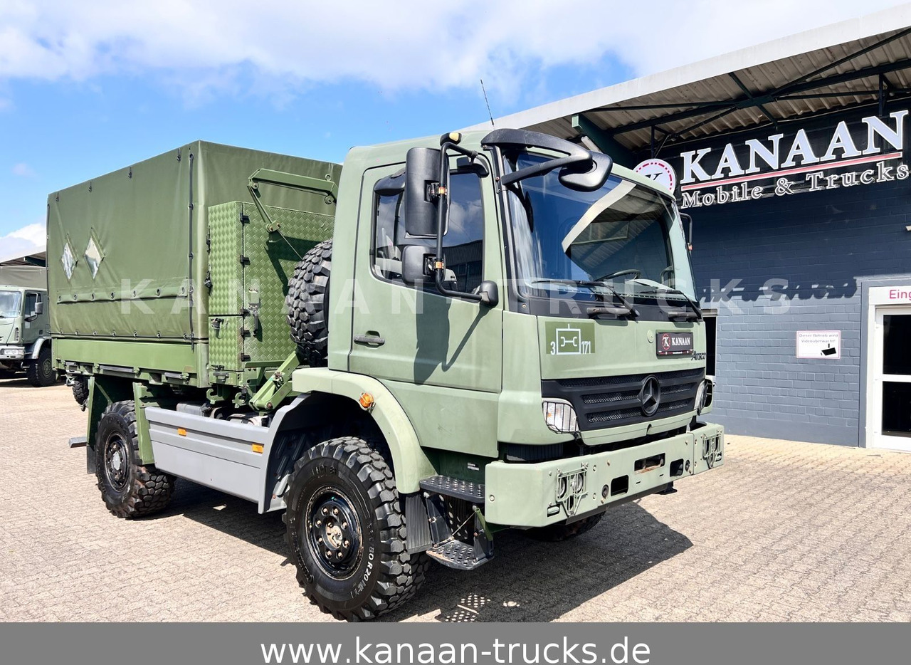 Mercedes-Benz 1018 Atego 4x4 Allrad Miltär Camper Expedition - Containertransporter/ Wissellaadbak vrachtwagen: afbeelding 1 Mercedes-Benz 1018 Atego 4x4 Allrad Miltär Camper Expedition - Containertransporter/ Wissellaadbak vrachtwagen: afbeelding 1