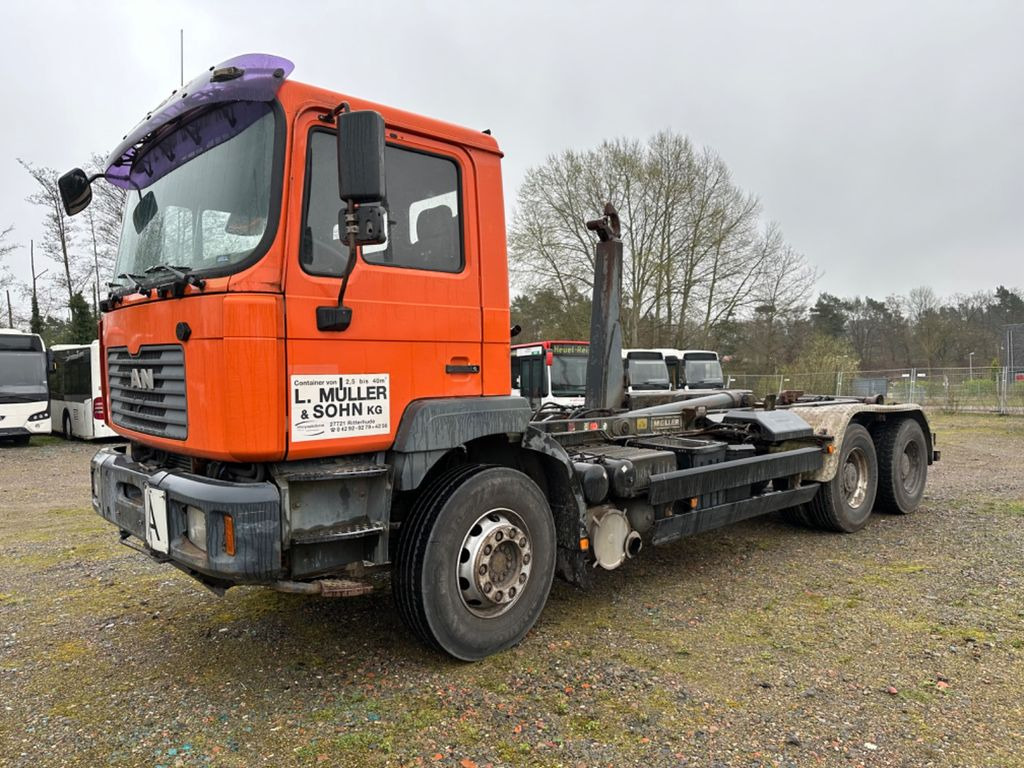 MAN T48 6x4 (Blatt-Blatt) Absetzkipper Meiler - Portaalarmsysteem vrachtwagen: afbeelding 1 MAN T48 6x4 (Blatt-Blatt) Absetzkipper Meiler - Portaalarmsysteem vrachtwagen: afbeelding 1